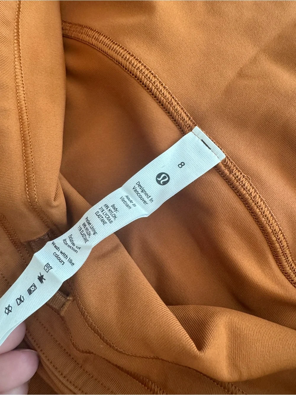 lululemon athletica Rust/Orange Leggings
